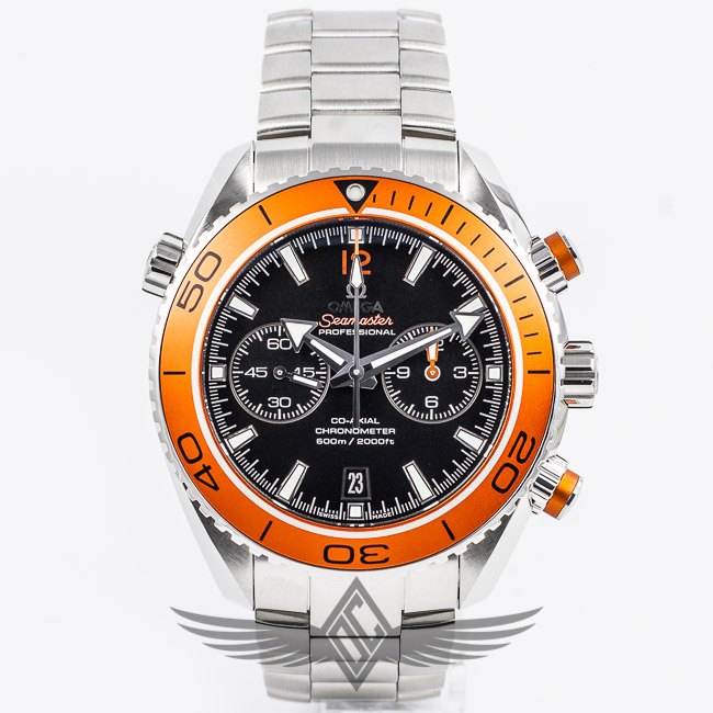 Omega Seamaster Planet Ocean Black Dial Orange Bezel CALIBER 9300 AUTOMATIC Chronograph Dive Watch 232.30.46.51.01.002