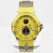 Ulysse Nardin Maxi Marine Diver Yellow Dial Bezel Yellow Strap Watch 263-33-3-941