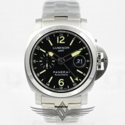 Panerai PAM00297 Luminor Marina GMT Stainless Steel Bracelet 44mm Automatic Watch PAM297