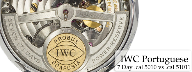 IWC Portuguese 7 Day Power Reserve Caliber 51010 OC Watch Company