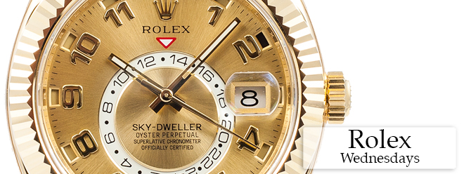 OC Watch Company Rolex Wednesdays Sky Dweller Yellow Gold
