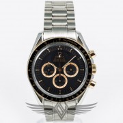 Omega Speedmaster Apollo XV Limited-Edition 1971 Made Stainless Steel 42mm Black Dial Rose Gold Sub Dials Pushers Crown Automatic Chronograph Watch 3366.51.00