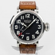 Zenith Pilot Montre d'Aeronef Type 20GMT 48mm Stainless Steel Case Automatic Watch 03.2430.693:21.C723