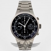 IWC GST Day Date Chronograph Titanium Bracelet Black Dial Automatic Watch IW3707