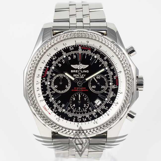 Breitling for Bentley Motors 48mm Stainless Steel Case Black Dial Automatic Chronograph Watch A2536313-B686SS