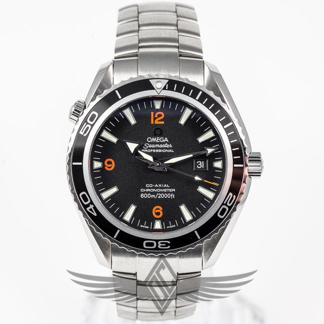 Omega Seamaster Planet Ocean 45mm Stainless Steel Case and Bracelet Black Dial Automatic Dive Watch 2200.51.00