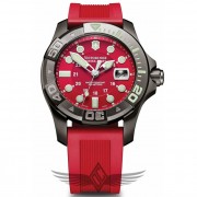 Victorinox Swiss Army Dive Master 500 43mm Black PVD Case Red Dial Quartz Dive Watch 249056
