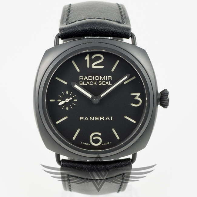 Panerai PAM00292 Radiomir Black Seal 45mm Ceramic Case Black Dial Manual Wind Watch PAM292