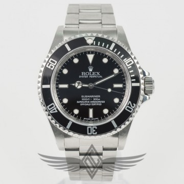 Rolex Submariner No Date Black Dial Black Bezel 4 Line V Serial Dive Watch 14060