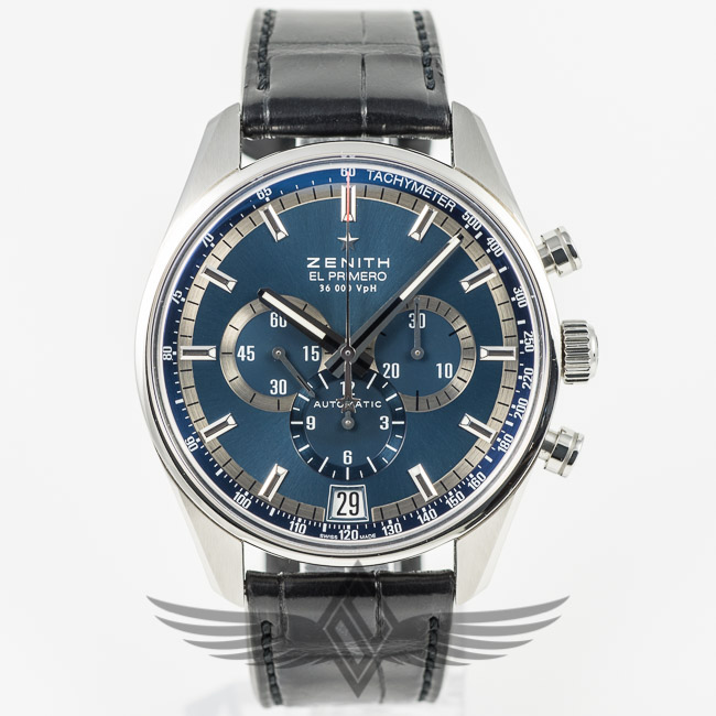 Zenith El Primero Limited Edition Charles Vermot 1975 Pieces Blue Dial Automatic Watch 03.2041.400
