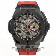 Hublot Big Bang Ferrari All Black Ceramic Case Skeleton Dial Chronograph Limited Edition Automatic Watch 401.CX.0123.VR