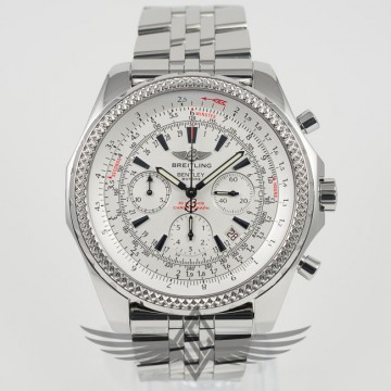 Breitling for Bentley Motors 48mm Stainless Steel Case White Dial Automatic Chronograph Watch A2536212-G552