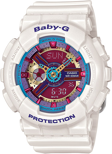 G-SHOCK BABY-G WHITE BLUE BA112-7A | OC Watch Company Watch